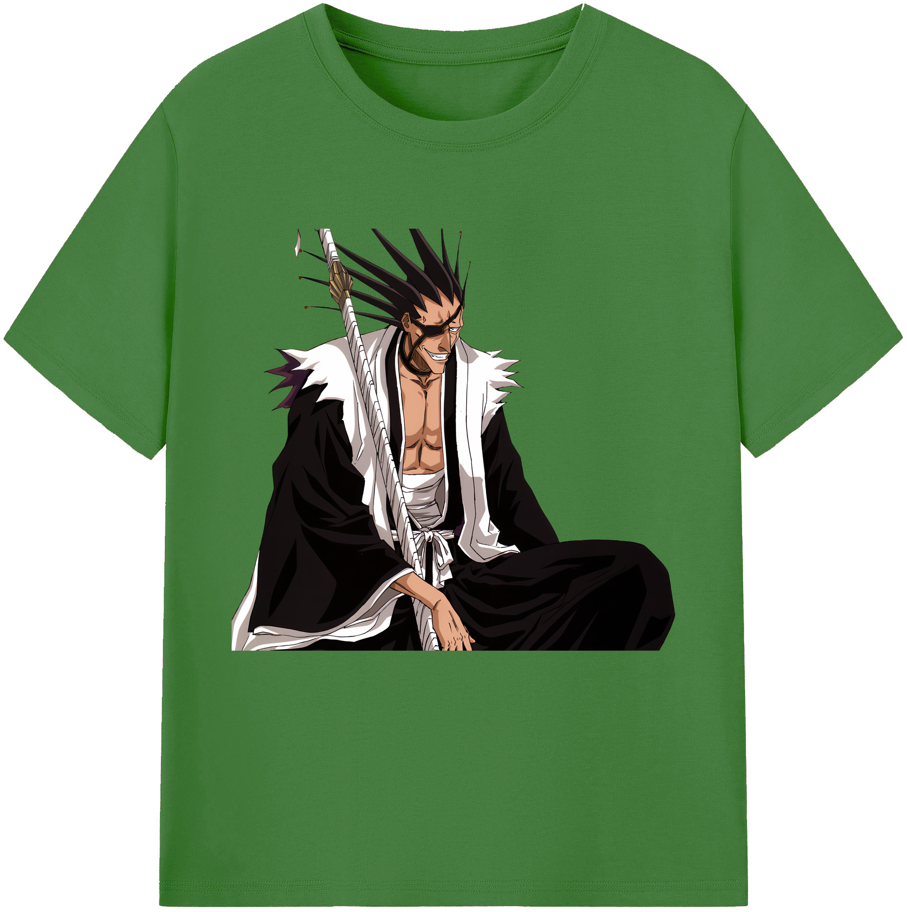 （画像用） ブリーチ ざらき けんぱち BLEACH Zaraki Kenpachi レディースカジュアルプリントTシャツ（綿100％）